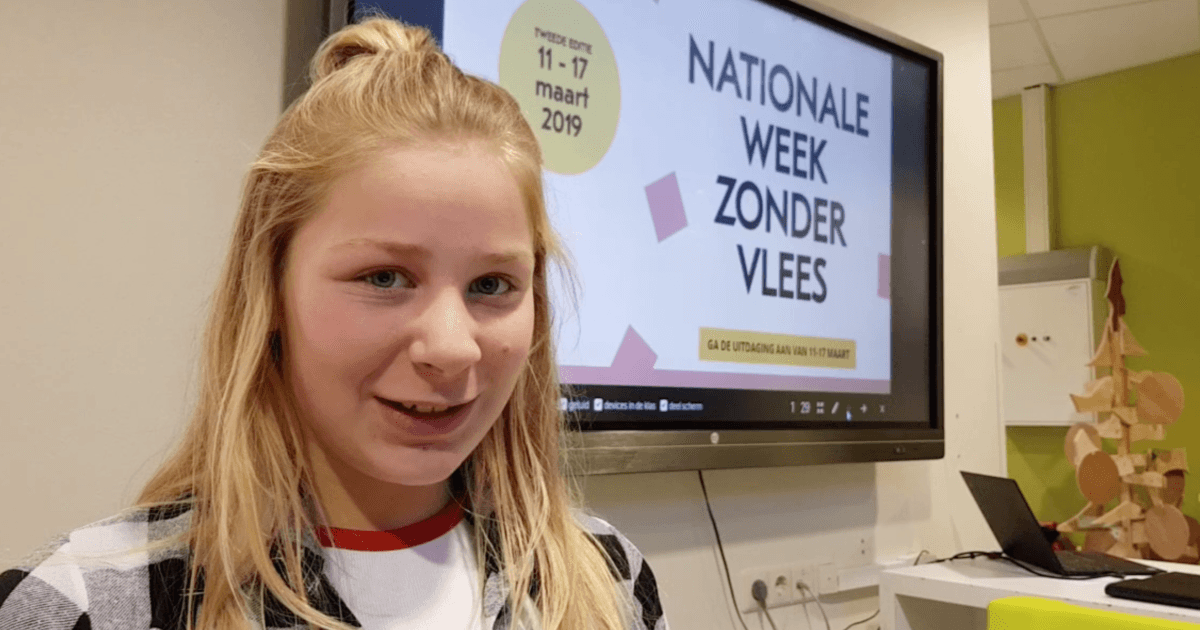 Recordaantal deelnemende scholen aan  derde editie Nationale Week Zonder Vlees