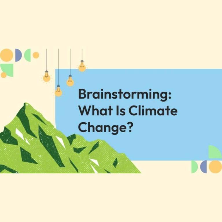 Basisonderwijs Werkblad | Brainstormen: Wat is Klimaatverandering?