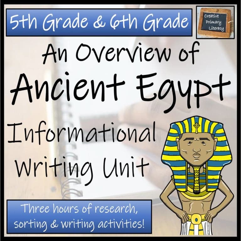 Basisonderwijs Lespakket | Oude Egypte Informatieve Tekst Schrijven 5e Klas & 6e Klas