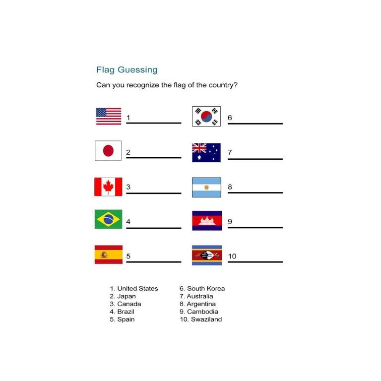 Basisonderwijs Werkblad | Kun je de Vlag van een Land Herkennen?