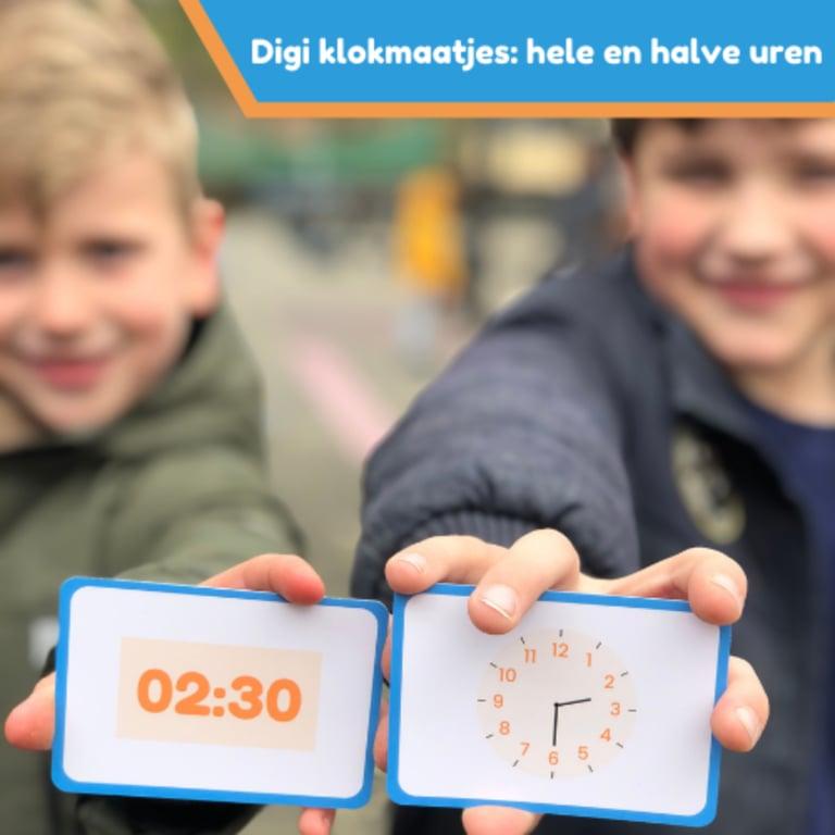 Basisonderwijs Spel | Digi Klokmaatjes: Hele en Halve Uren