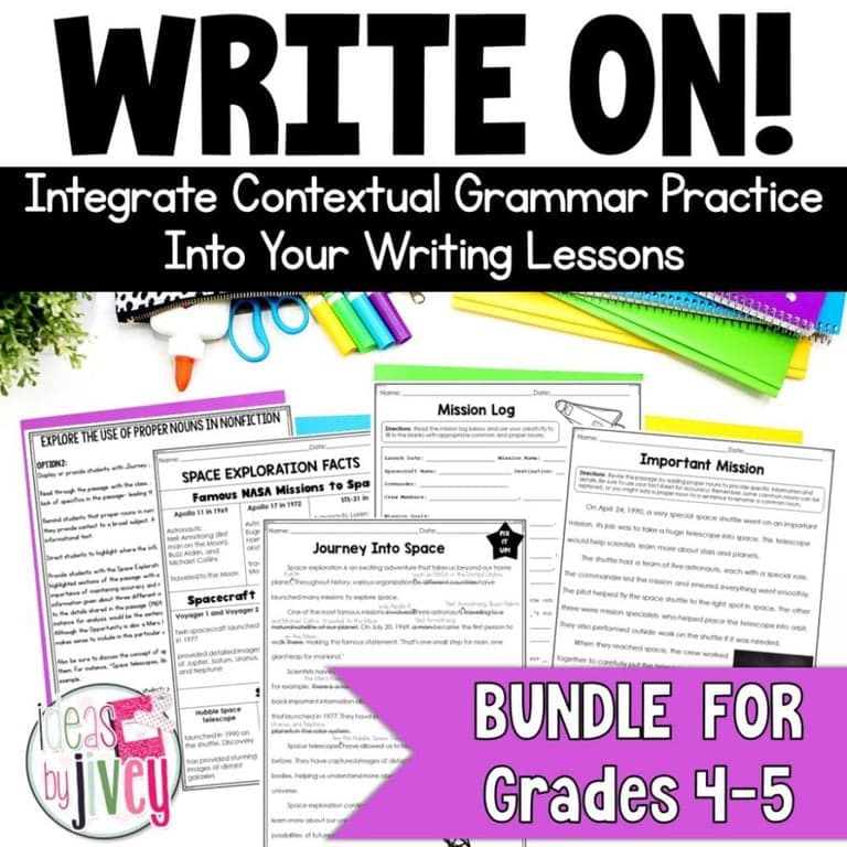 Basisonderwijs Lespakket | Grammatica in Context Schrijflessen en Activiteiten Bundel