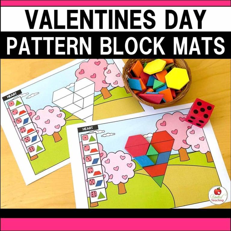 Basisonderwijs Materiaal | Valentijnsdag-Patroon-Blokmatten-Pakket