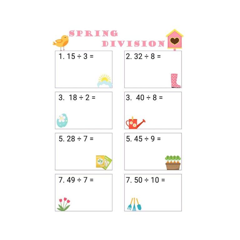Basisonderwijs Werkblad | Lentedelingen Voor Graad 2
