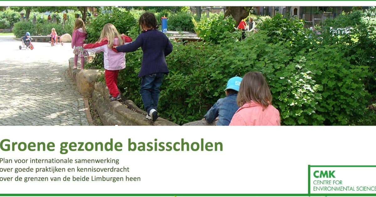 Nederlandse en Belgische Limburgse universiteiten werken samen aan groene en gezonde scholen