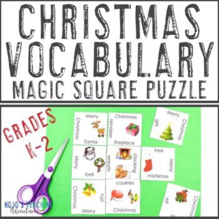 Basisonderwijs Spel | Gratis Kerstmis Woordenschat Centrum Spel