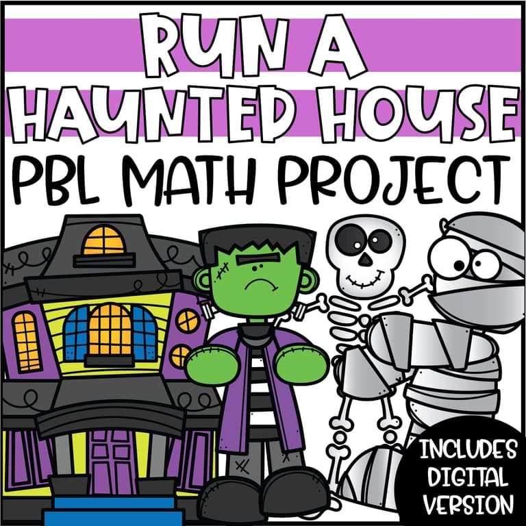 Basisonderwijs Lespakket | Run een Spookhuis PBL Wiskundeproject (Engelstalig)