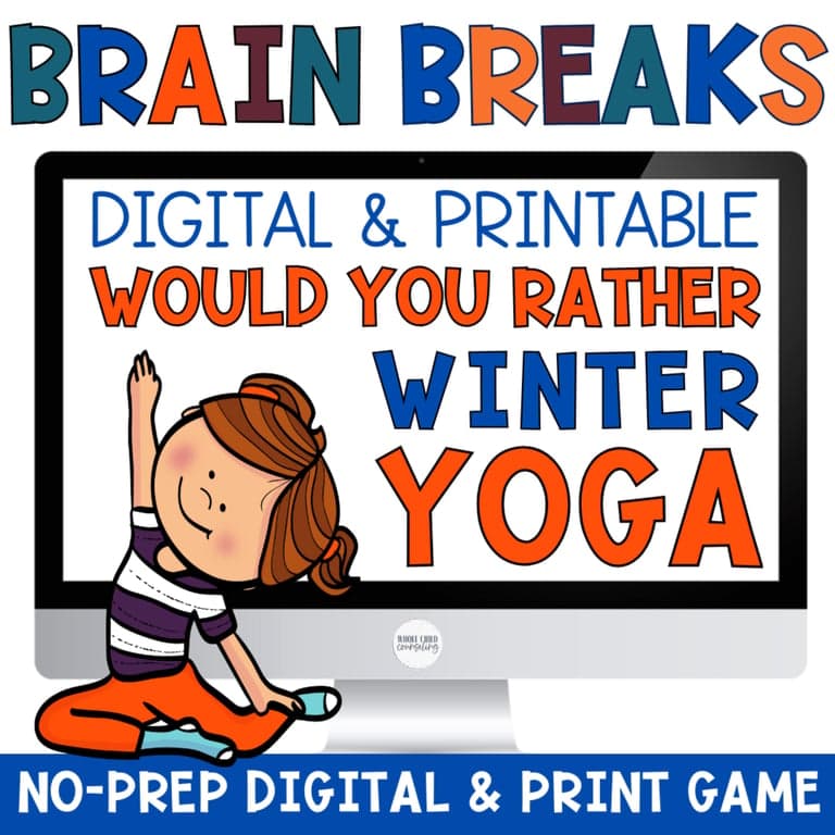 Basisonderwijs Energizer | Winter Would You Rather? Yoga Brein Breekt Yoga Spel (Engelstalig)