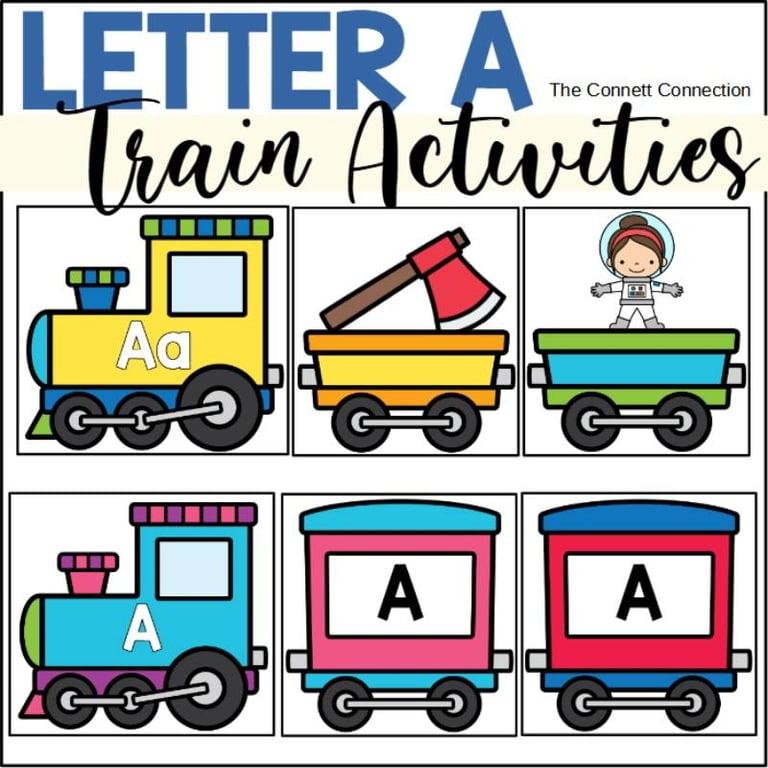 Basisonderwijs Lespakket | Letter A Trein Werkbladen en Centra