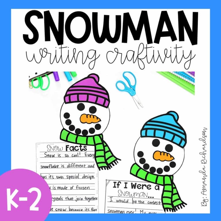 Basisonderwijs Materiaal | Sneeuwman Schrijfvaardigheid: Een Schrijfconventies-Beoordeling