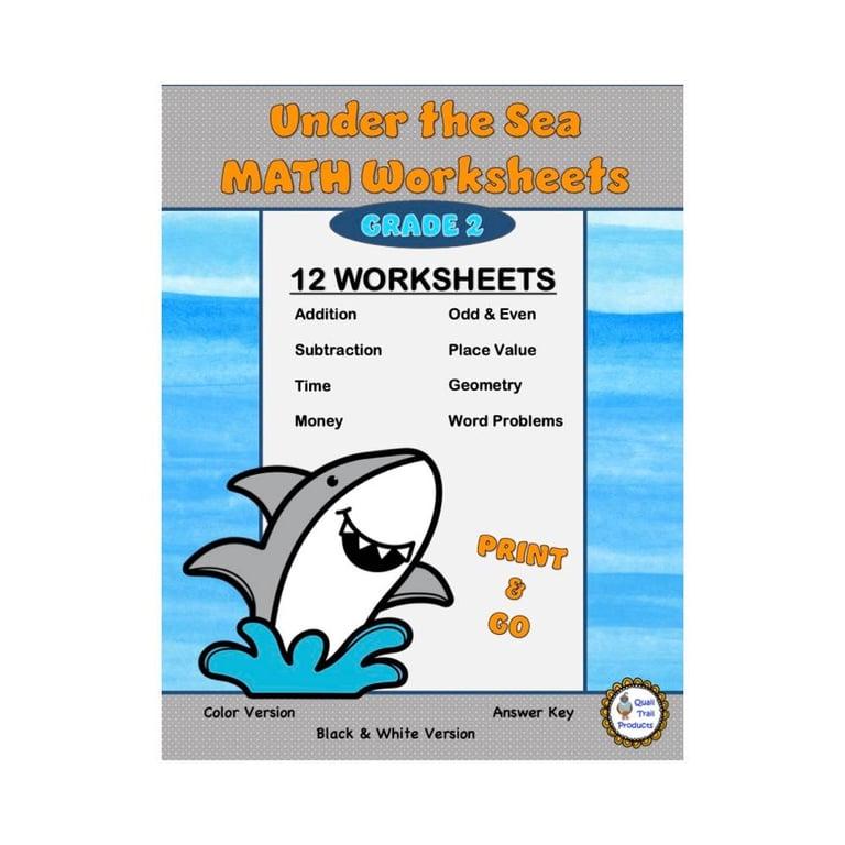 Basisonderwijs Werkblad | Graad 2 Wiskunde - Thema Oceaandieren