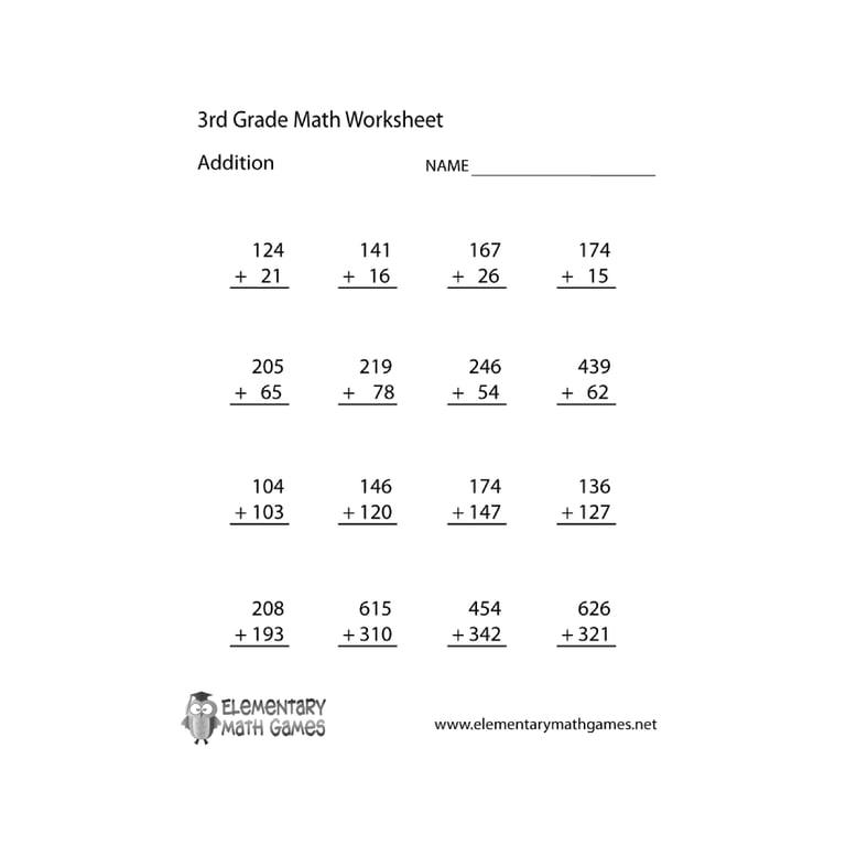 Basisonderwijs Werkblad | Derde Graad Optelling Werkblad