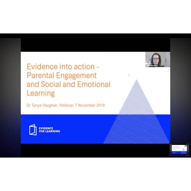Basisonderwijs Webinar | Evidence Into Action - Ouderbetrokkenheid en Sociaal-Emotioneel Leren