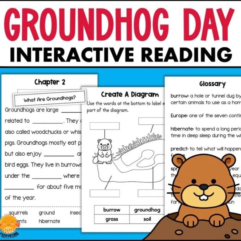 Basisonderwijs Werkboek | Groundhog Day Feiten Informatieve Tekst Boekje 2e 3e graad Lezen