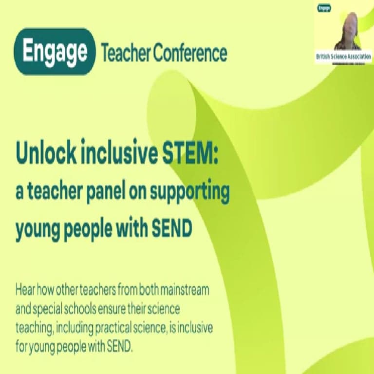 Basisonderwijs Conferentie | Unlock Inclusive STEM: Ondersteuning van Jongeren met SEND