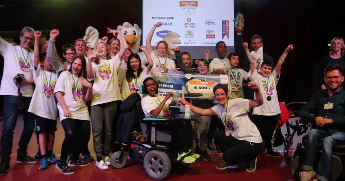 SO de Piramide uit Den Haag is eerste de Sportiefste S(B)O-school
