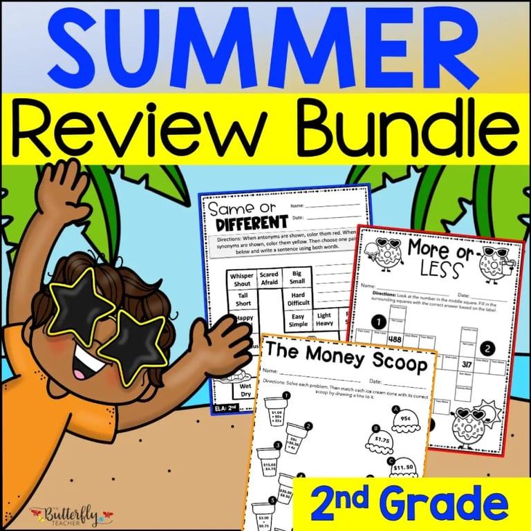 Basisonderwijs Lespakket | 2e tot 3e Graad Wiskunde & ELA Fun Zomer Bundel Pakket