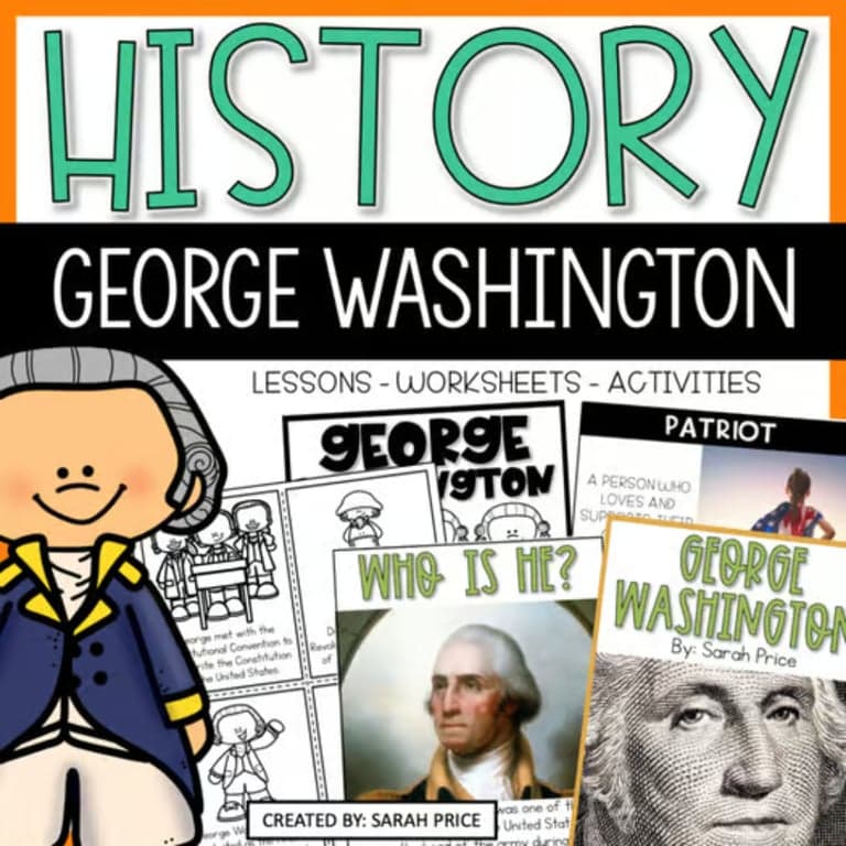 Basisonderwijs Lespakket | 2e & 3e Graad George Washington Geschiedenis Lessen, Activiteiten & Werkbladen