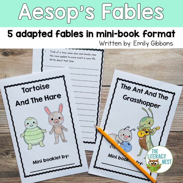 Basisonderwijs Materiaal | Fabels van Aesop Doorlezen met Begripsvragen