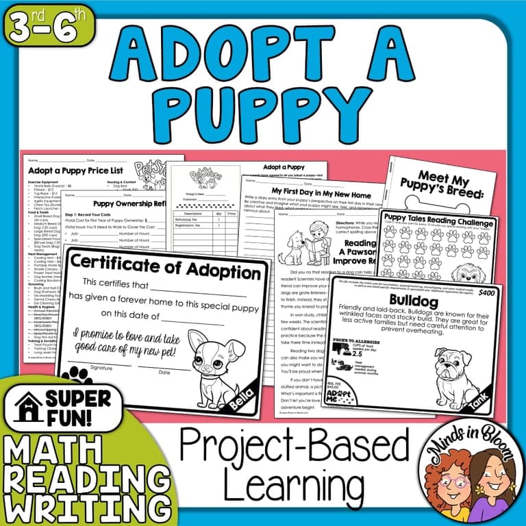 Basisonderwijs Lespakket | Adopteer een Puppy Probleemgestuurd Onderwijs