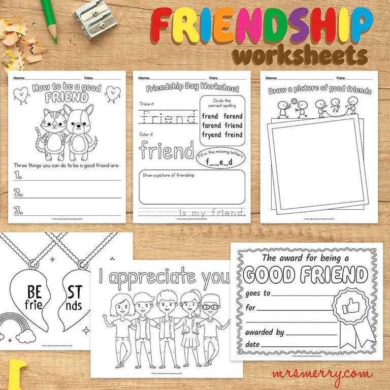 Basisonderwijs Werkblad | 8 Vriendschap Printbaar