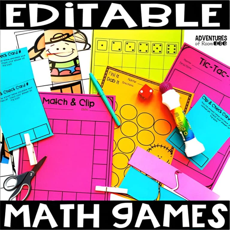 Basisonderwijs Spel | Bewerkbare Wiskunde Spelletjes