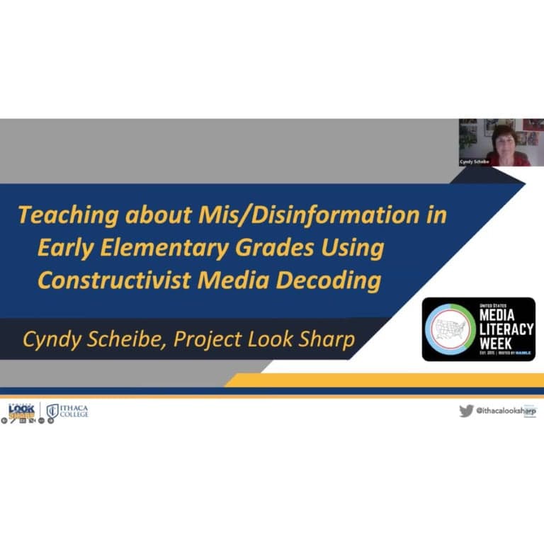 Basisonderwijs Webinar | Lesgeven Over Desinformatie in het Basisonderwijs met Behulp van Constructivistische Media Decodering