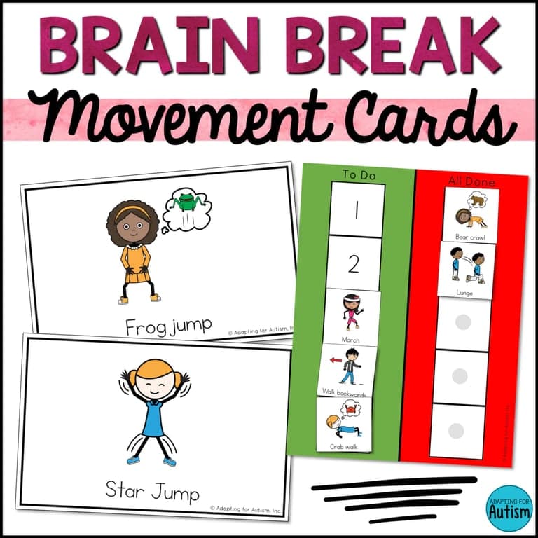 Basisonderwijs Energizer | Brain Breaks Afdrukbare Kaarten: Grove Motorische Beweging voor Actieve Pauzes (Engelstalig)