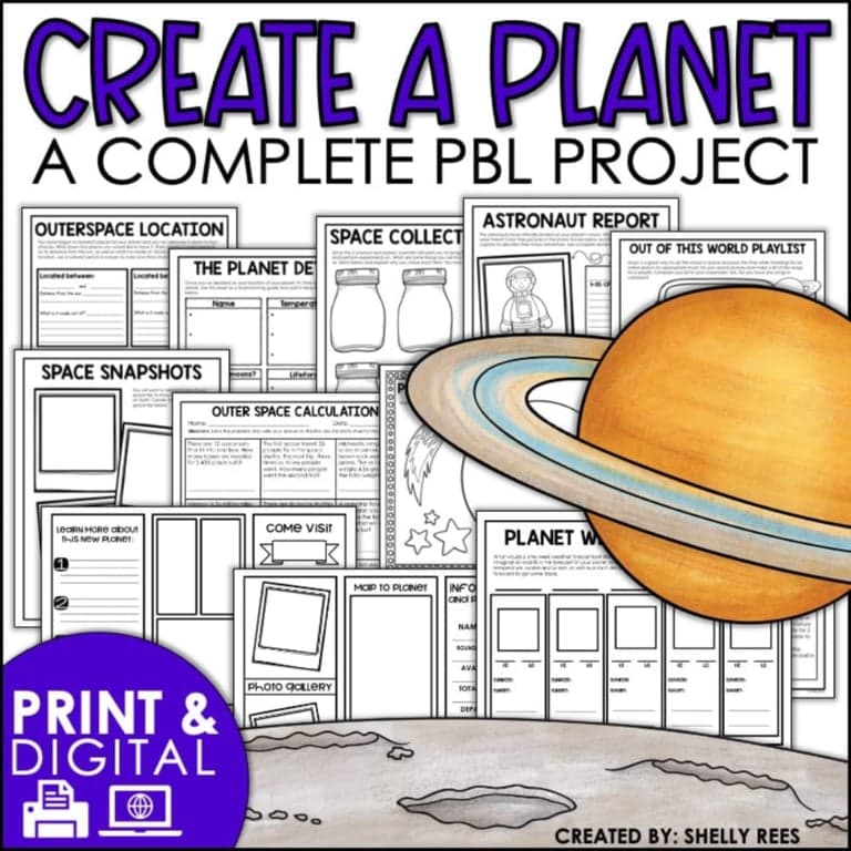 Basisonderwijs Lespakket | Creëer een Planeet Projectmatig Leren PGO (Engelstalig)