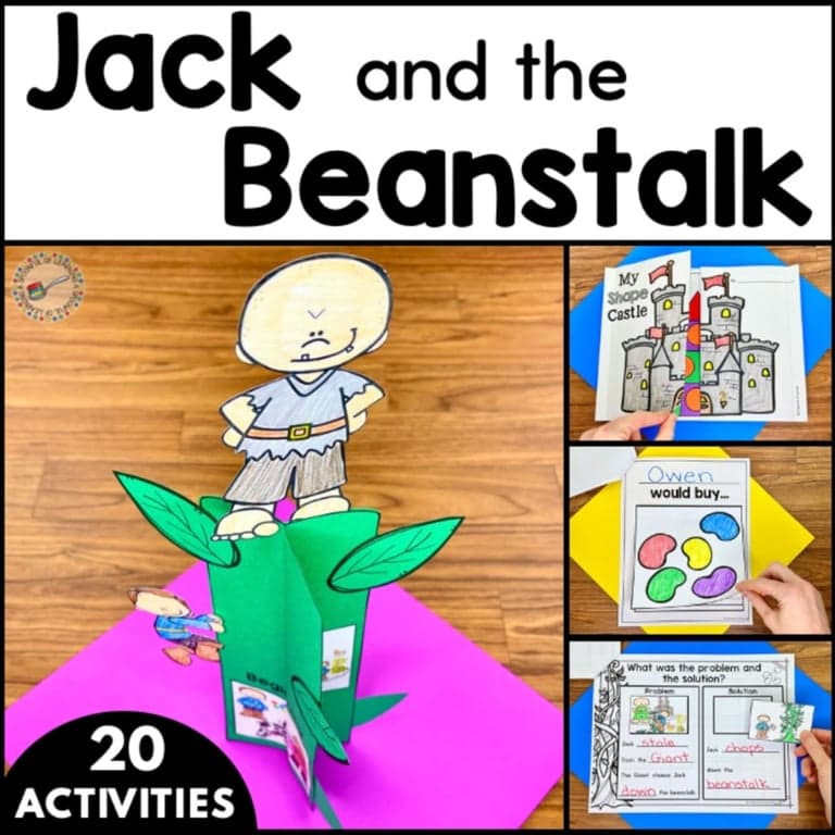 Basisonderwijs Lespakket | Jack en de Bonenstaak Eenheid – Activiteiten en Knutselen (Engelstalig)