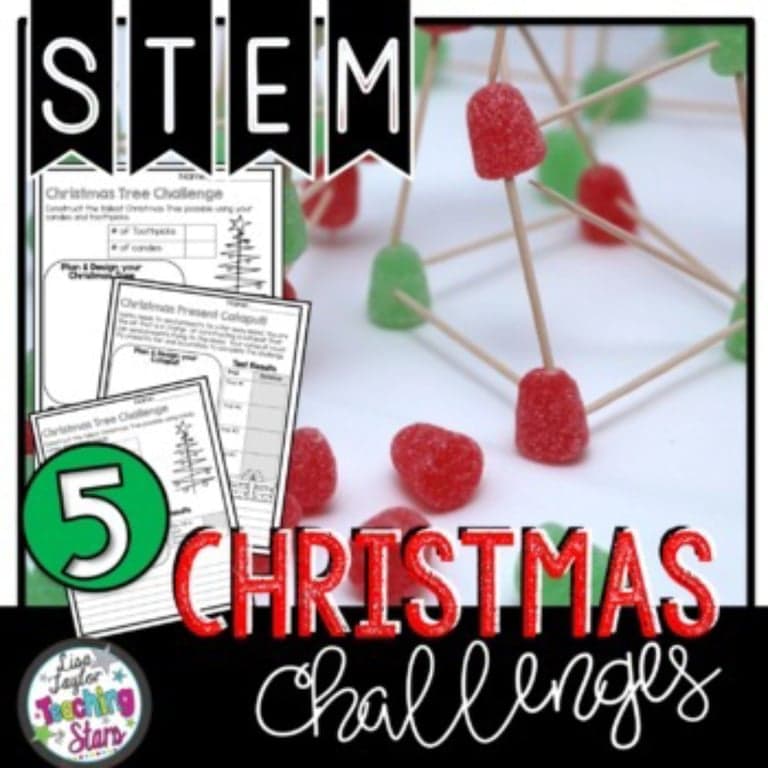 Basisonderwijs Lespakket | Kerstmis STEM Uitdagingen - Digitaal - Google Classroom