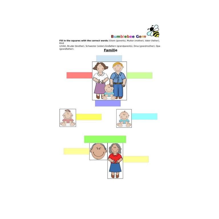 Basisonderwijs Werkblad | Familie