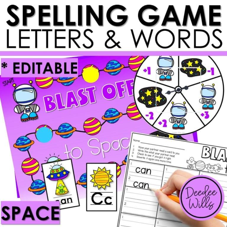 Basisonderwijs Spel | Bewerkbaar Woordspel Spelling, Handschrift en Lettervorming Ruimte