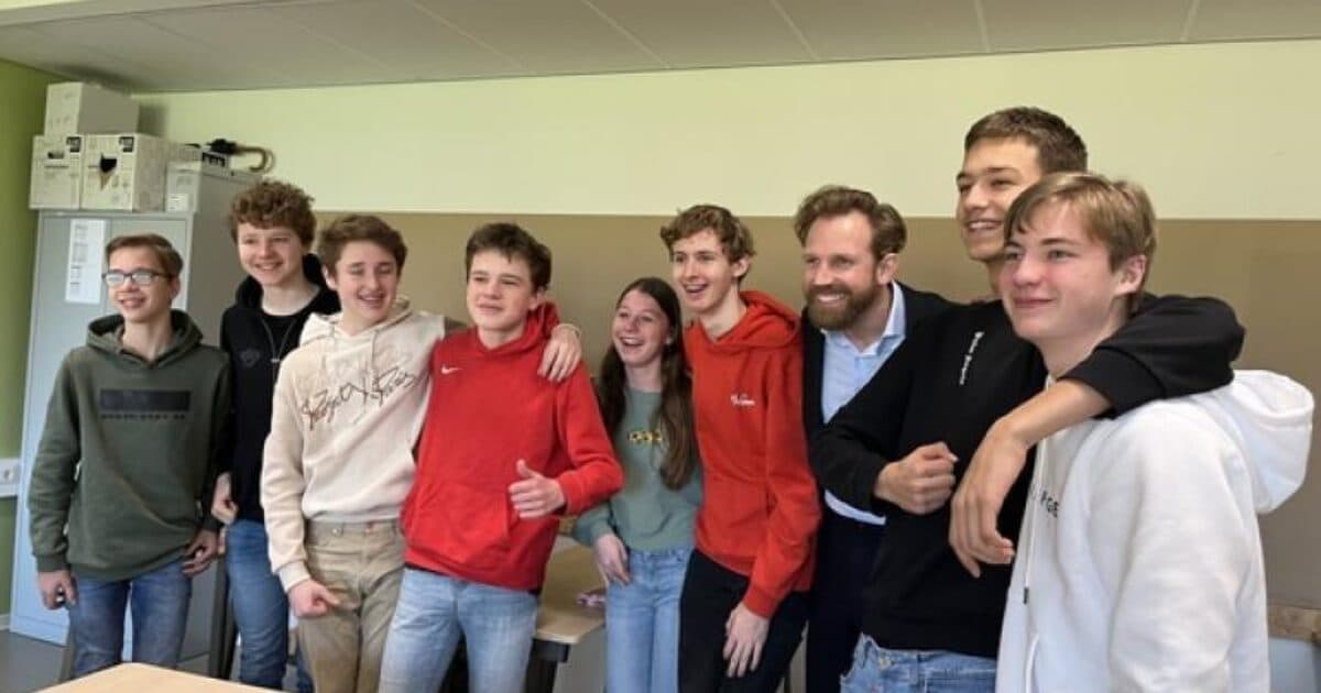 Leerlingen Revius Lyceum praten met minister over relaties en seksualiteit