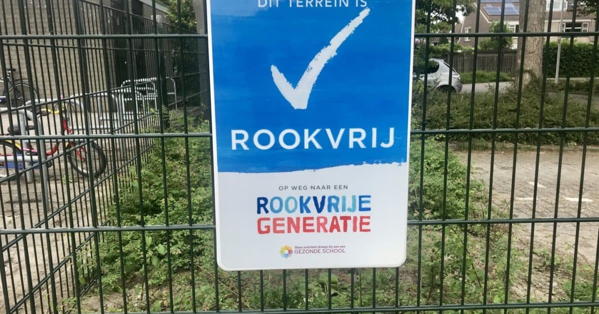 Alle schoolterreinen geheel rookvrij in 2020 nog niet in zicht