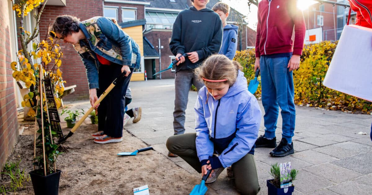 Dertien Drentse basisscholen vernieuwen schoolplein