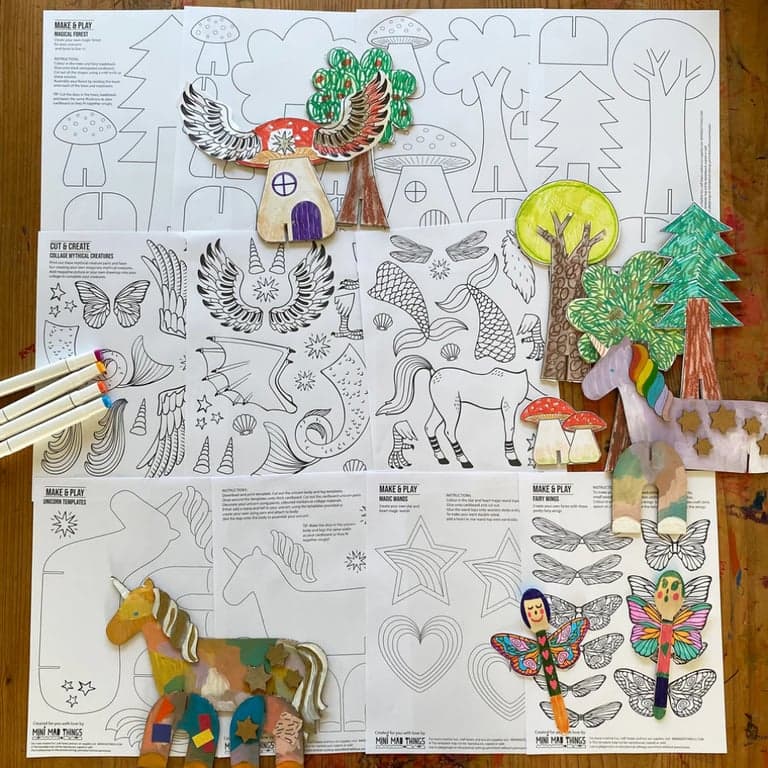 Basisonderwijs Materialen | Mythische Wezens & Magie - Afdrukbare Activiteitenbladen