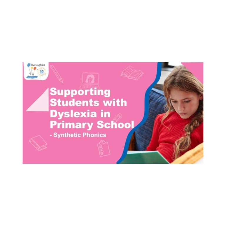 Basisonderwijs Webinar | Dyslexie Webinar Bundel - Basisschool (Engelstalig)