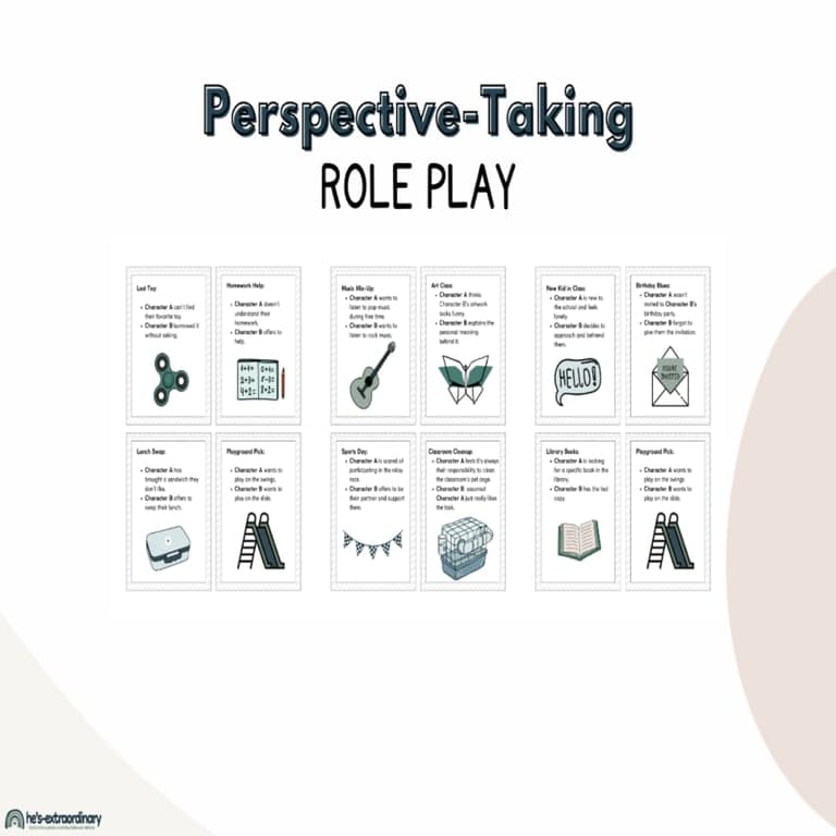 Basisonderwijs Materiaal | Perspectief-Nemen Rollenspelkaarten (Engelstalig)