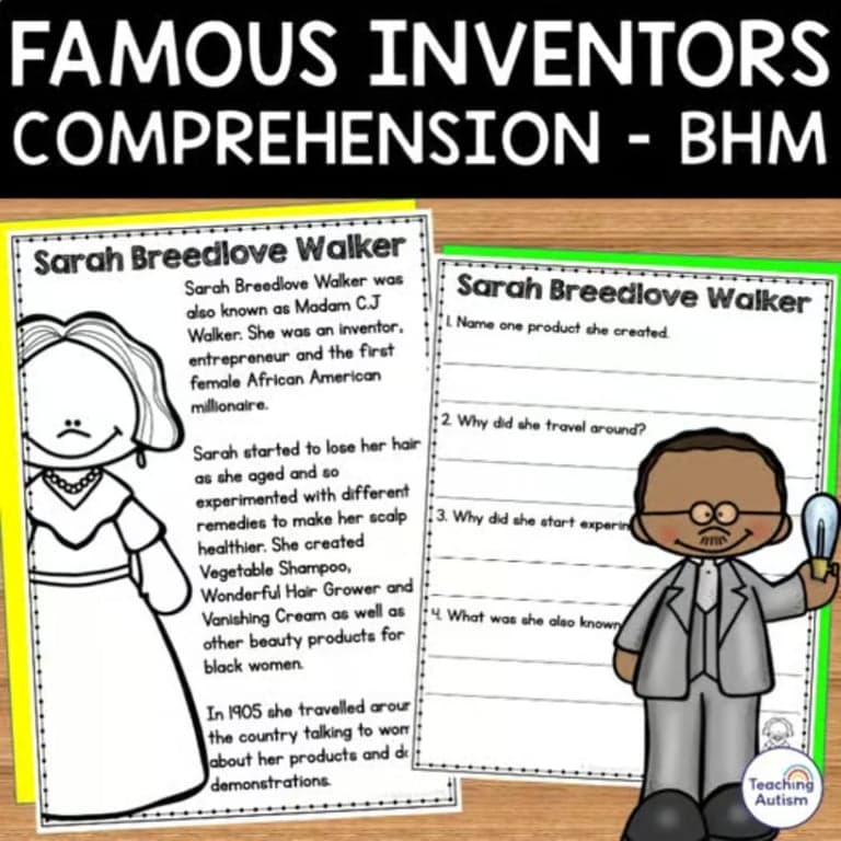 Basisonderwijs Werkblad | Black History Month Beroemde Uitvinders Begrijpend Lezen Werkbladen