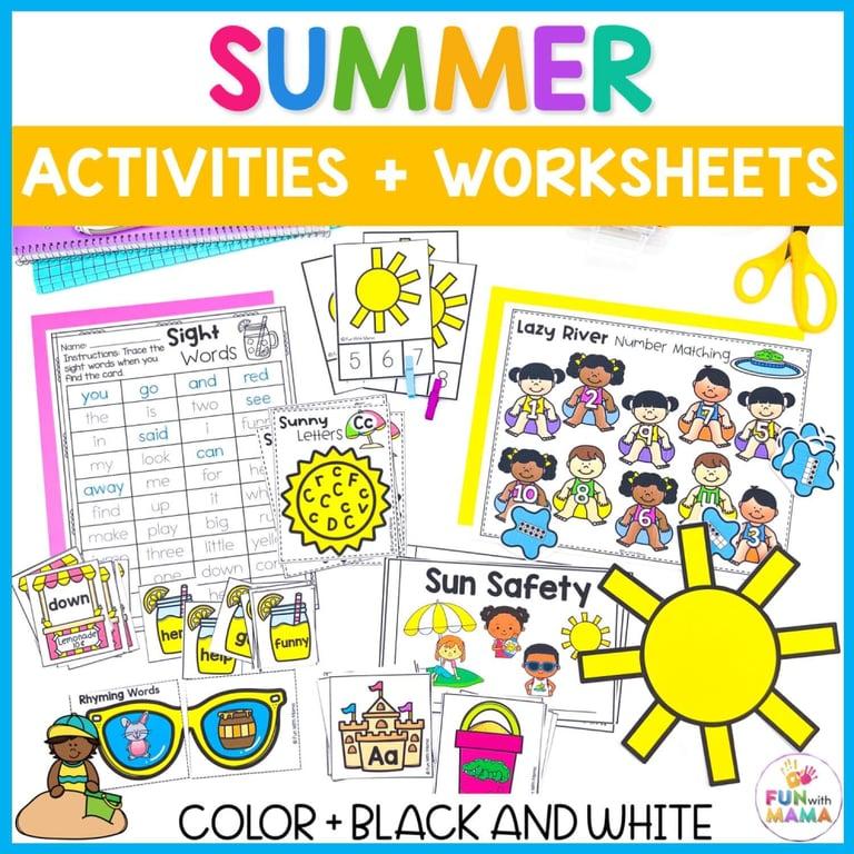 Basisonderwijs Lespakket | Zomerthema Activiteiten + Werkbladen