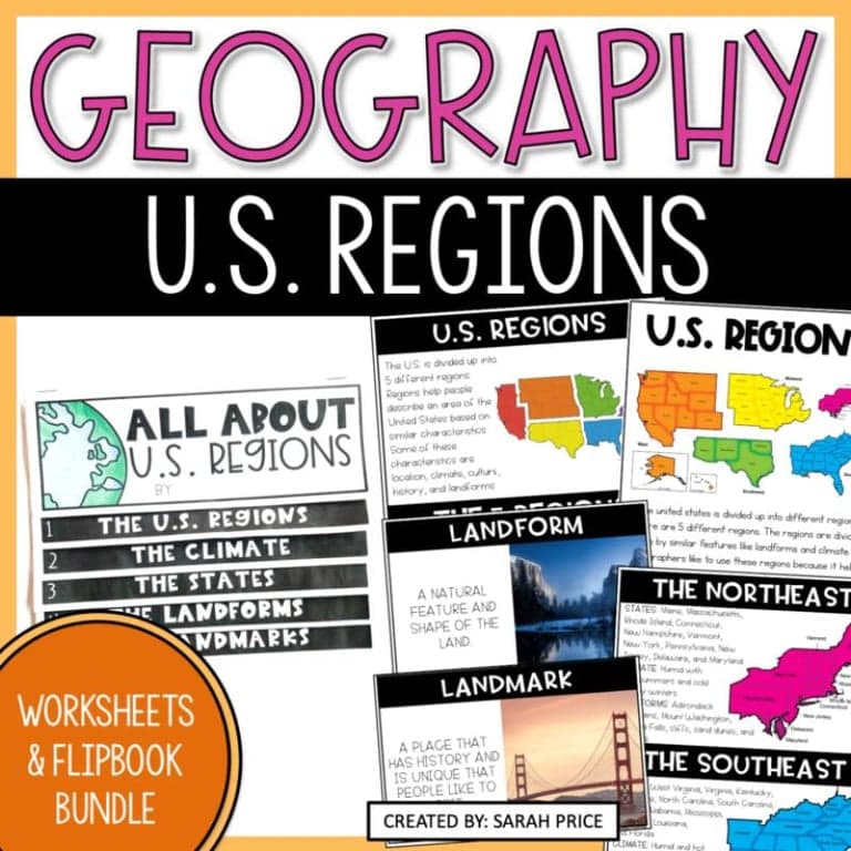 Basisonderwijs Lespakket | 5 Amerikaanse Regio's Activiteiten