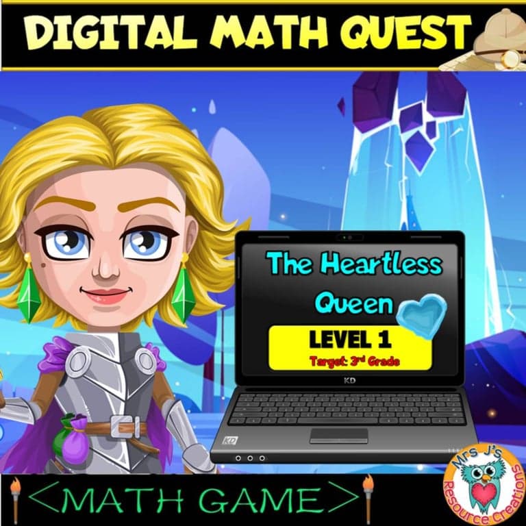 Basisonderwijs Spel | Valentijnsdag Digitale Wiskunde Zoektocht Escape Room - 3e Graad