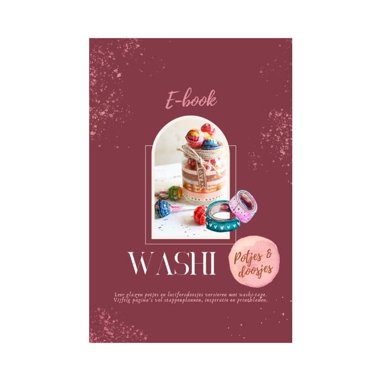 Basisonderwijs Lespakket | E-Book Washi Potjes en Doosjes