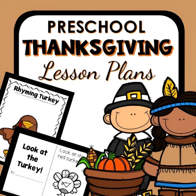 Basisonderwijs Lespakket | Thanksgiving Thema Kleuterklas Lesplannen