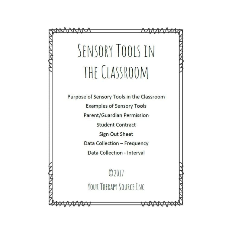 Basisonderwijs Materiaal | Sensorische Hulpmiddelen Voor in de Klas - Hand-outs, Formulieren en Gegevensverzameling
