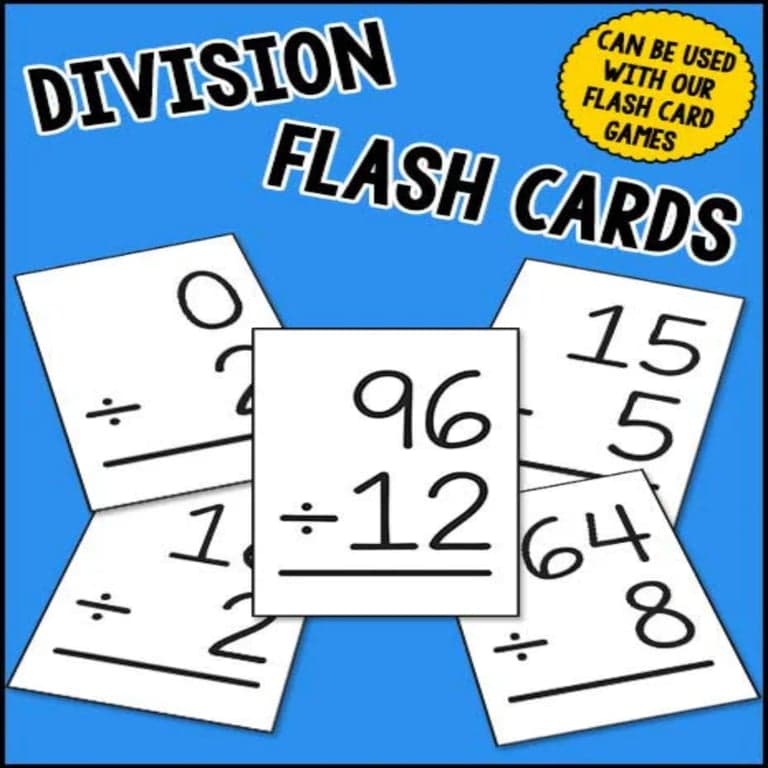 Basisonderwijs Flashcard | Divisie Flash Cards