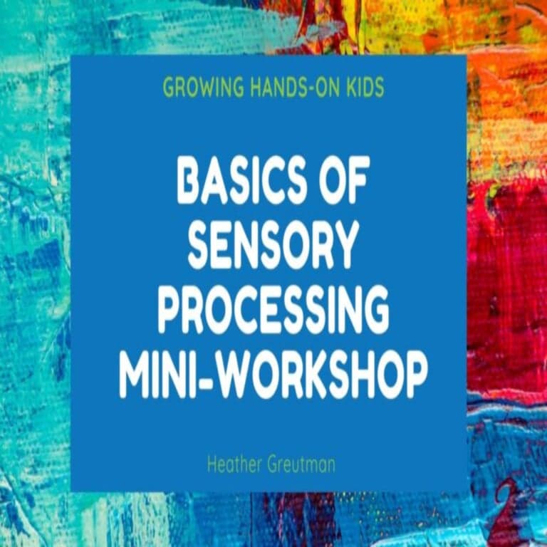 Basisonderwijs Workshop | Basisprincipes van Sensorische Verwerking Mini-Workshop