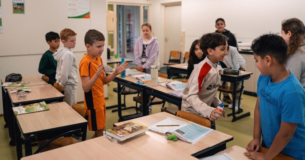 Basisschool De Waterhof in Delft laat kinderen iedere 30 minuten bewegen