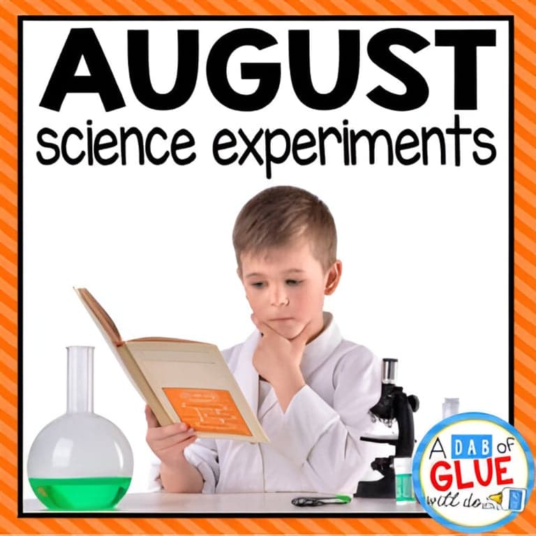 Basisonderwijs Lespakket | Groep 1-2 Wetenschappelijke Experimenten voor Augustus (Engelstalig)